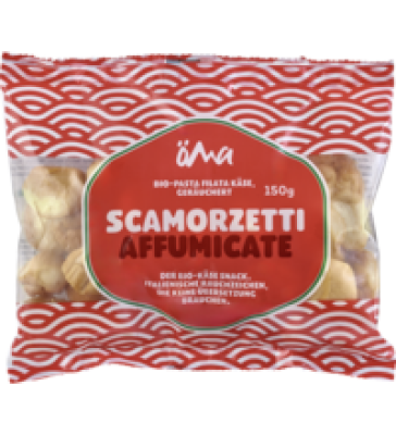 Scamorzetti Affumicate (geräucherter Pasta-Filata-Käse), mind. 45% Fett i. Tr., 150 gr Beutel, ÖMA
