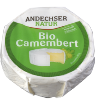 Camembert, mind. 55% Fett i. Tr., 100 gr Stück, Andechser Natur