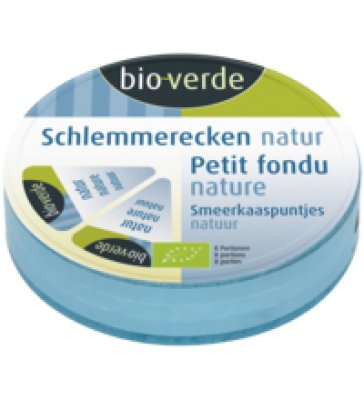 Schlemmerecken natur, 50% Fett i. Tr., 140 gr Schachtel (8 Stück), bio-verde