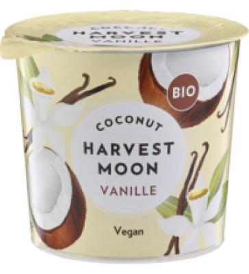 Joghurtalternative Vanille (aus Kokosmilch), vegan, 275 gr Becher, Harvest Moon