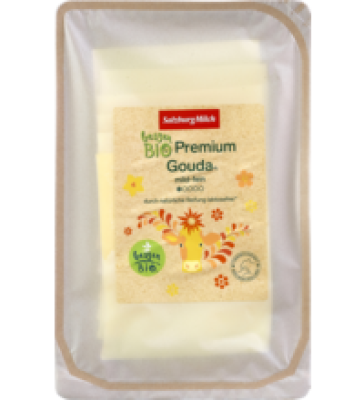 Gouda in Scheiben, laktosefrei, mind. 50% Fett i. Tr., 125 gr Packung, Salzburgmilch