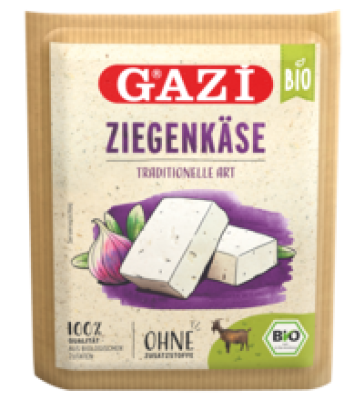 Ziegenkäse, mind. 50% Fett i. Tr., 135 gr Stück, GAZI BIO