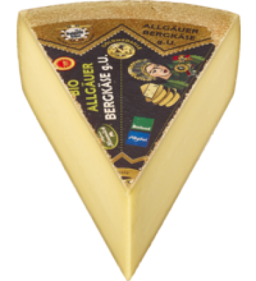 Allgäuer Bergkäse g. U., deutscher Hartkäse, laktosefrei, mind. 50% Fett i. Tr., (29,90/kg)