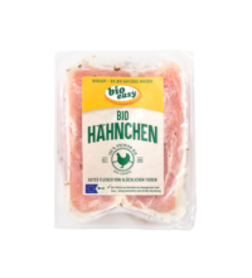 Hähnchenbrustschnitzel in Joghurt-Knoblauch-Marinade, ca. 380 gr Packung, bioeasy