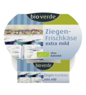 Ziegen-Frischkäse extra mild, mind. 50% Fett i. Tr., 100 gr Becher, bio-verde