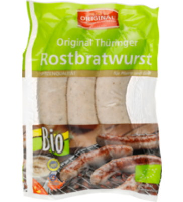 Original Thüringer Rostbratwurst, 300 gr Packung (3 Stück), Original Thüringer Wurstwaren