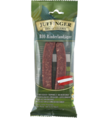 Rinderlandjäger, 100 gr Packung, Juffinger Bio-Metzgerei