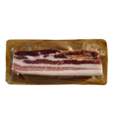 Bauchspeck, ca. 200 gr Stück, Juffinger Bio-Metzgerei (29,52/kg)