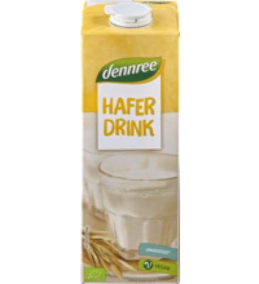 Haferdrink, vegan, 1 ltr Tetra Pack, dennree
