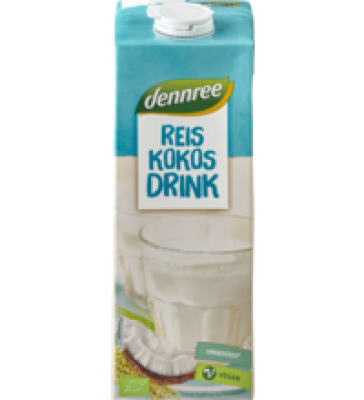 Reis-Kokos Drink, vegan, 1 ltr Tetra Pack, dennree