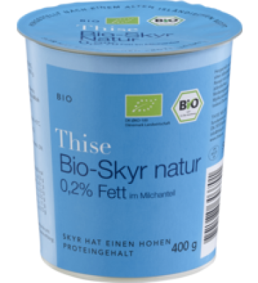 Skyr Natur, 0,2% Fett, 400 gr Becher, Thise Mejeri
