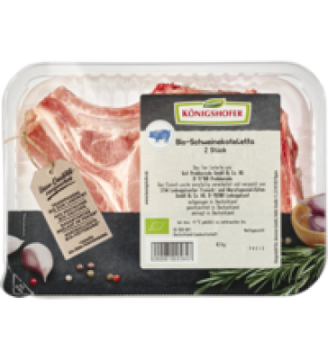 Schweinekoteletts, ca. 360 gr Schale (2 Stück), Königshofer