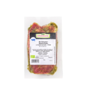 Schweine-Nackensteaks in Kräutermarinade, ca. 300 gr Packung (2 Stück), Königshofer