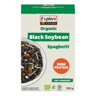 Spaghetti aus schwarzen Sojabohnen, glutenfrei, vegan, 200 gr Packung, Explore Cuisine