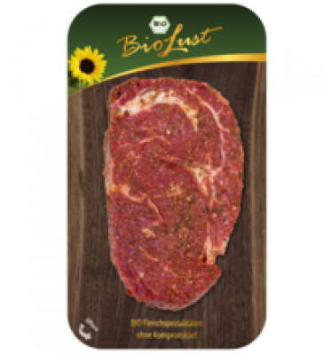 Entrecôte, gewürzt, ca. 250 gr Stück, BioLust