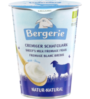 Schafquark natur cremig gerührt, 400 gr Becher , Bergerie