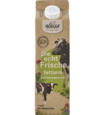 Frische fettarme Milch, 1,5% Fett, 1 ltr Tetra Pack, Hofgut Eichigt