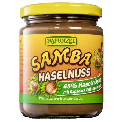 Samba Haselnuss, 500 gr Glas, Rapunzel