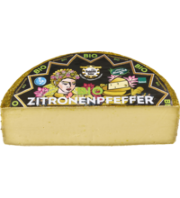 Zitronenpfeffer-Käse, deutscher Schnittkäse, laktosefrei, mind. 50% Fett i. Tr., (28,90/kg)