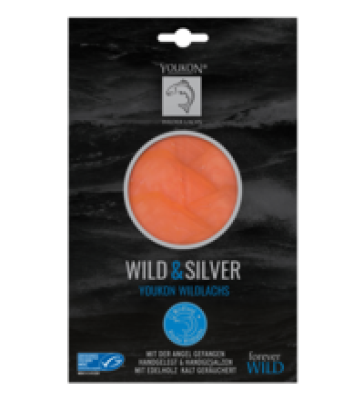 Alaska Wildlachs Wild & Silver, 75 gr Packung, Youkon Wilder Lachs
