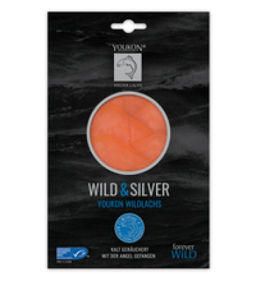 Alaska Wildlachs Wild & Silver, 75 gr Packung, Youkon Wilder Lachs