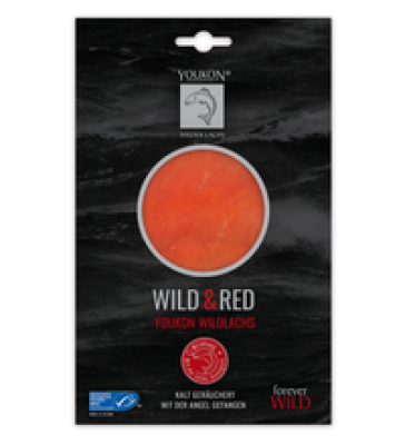 Alaska Wildlachs Wild & Red, 75 gr Packung, Youkon Wilder Lachs