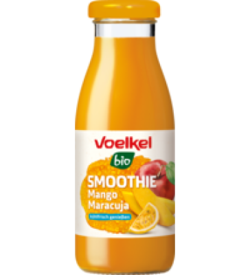 Smoothie Mango & Maracuja, vegan, 0,25 ltr Flasche, Voelkel