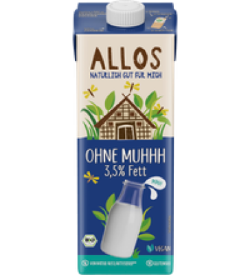Ohne Muhhh Drink, vegan, 3,5% Fett, 1 ltr Tetra Pack, Allos