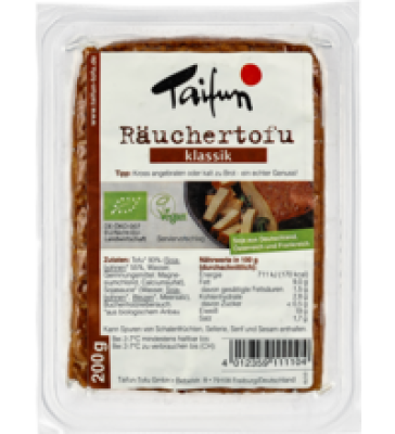 Räuchertofu, vegan, 200 gr Stück, Taifun