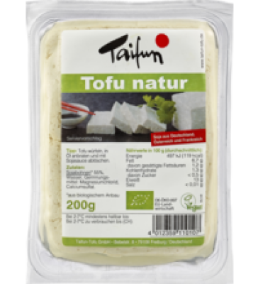 Tofu natur, vegan, 200 gr Stück, Taifun