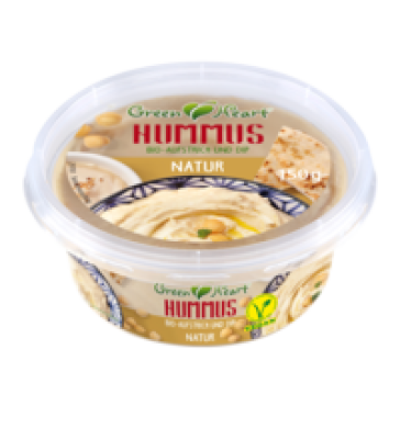 Hummus Natur, vegan, 150 gr Schale, Greenheart-Premiums
