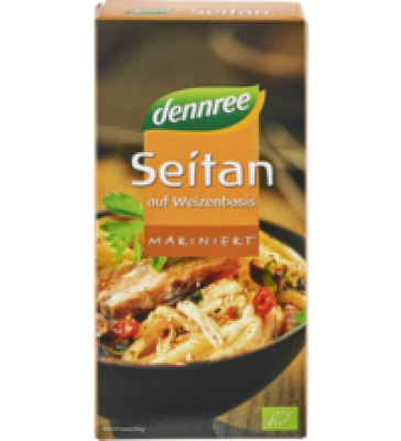 Seitan mariniert, vegan, 200 gr Packung, dennree