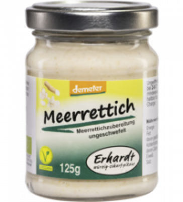 Meerrettich, vegan, 125 gr Glas, Erhardt
