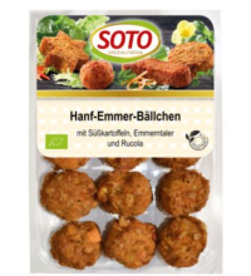 Hanf-Emmer-Bällchen, 180 gr Packung, Soto