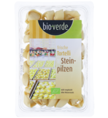 Frische Tortelli mit Steinpilzen, 250 gr Packung, bio-verde
