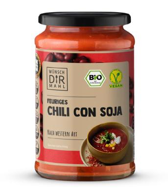 Feuriges Chili con Soja nach Western Art, vegan, 380 ml Glas, Wünsch Dir Mahl