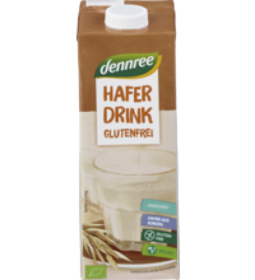 Haferdrink, glutenfrei, vegan, 1 ltr Tetra Pack, dennree