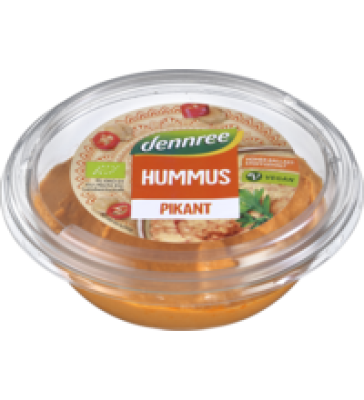 Hummus Pikant, vegan, 150 gr Schale, dennree