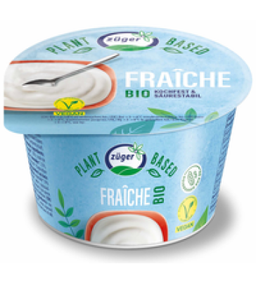 Fraiche (auf Mandel- & Sojabasis), vegan, 180 gr Becher, Züger Frischkäse