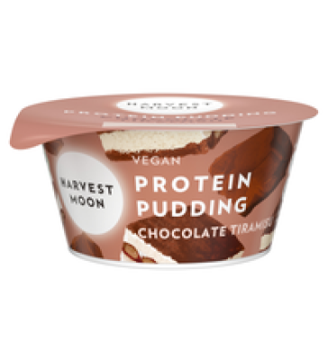 Protein Pudding Chocolate Tiramisu, vegan, 120 gr Becher, Harvest Moon