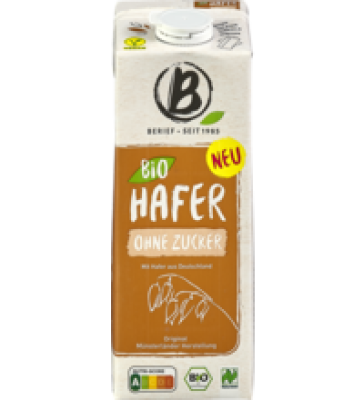 Haferdrink ohne Zucker, vegan, 1 ltr Tetra Pack, Berief