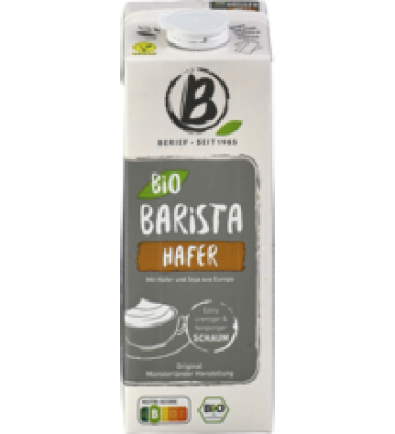 Haferdrink Barista, vegan, 1 ltr Tetra Pack, Berief