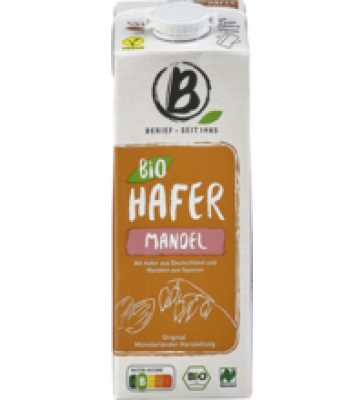 Hafer-Mandel Drink, vegan, 1 ltr Tetra Pack, Berief