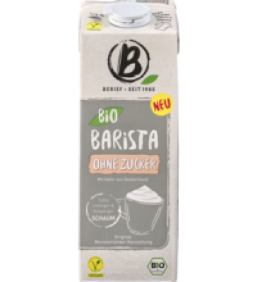 Barista Drink ohne Zucker, vegan, 1 ltr Tetra Pack, Berief