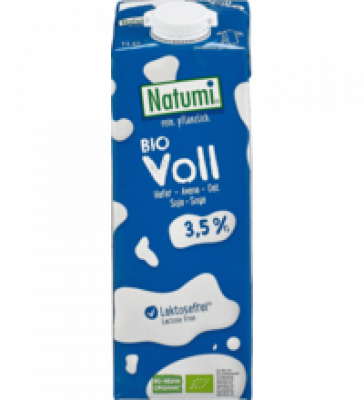 Voll Hafer & Soja Drink, vegan, 1 ltr Tetra Pack, Natumi