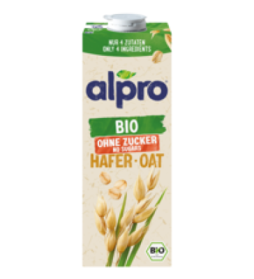 Haferdrink, ohne Zucker, vegan, 1 ltr Tetra Pack, Alpro