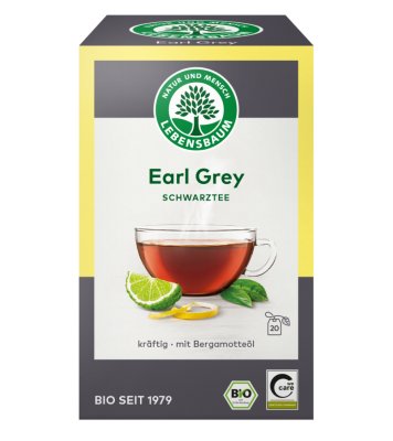 Earl Grey Schwarztee, vegan, 20 Btl Packung, Lebensbaum