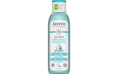 Basis sensitiv Pflegedusche 2in1, vegan, 250 ml Flasche, lavera