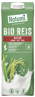 Reisdrink, vegan, 1 ltr Tetra Pack, Natumi
