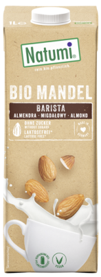 Mandeldrink „Barista”, vegan, 1 ltr Tetra Pack, Natumi